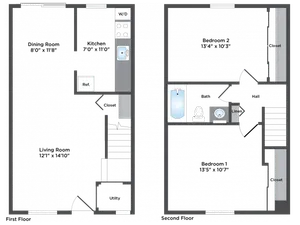 2 Bed 1 Bath