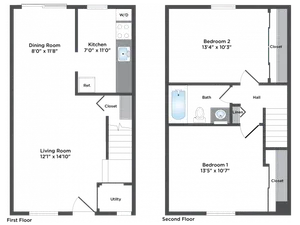 2 Bed 1 Bath