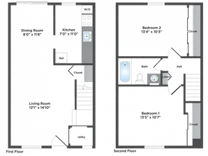 2 Bed 1 Bath
