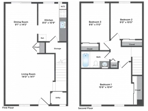 3 bed 1 Bath