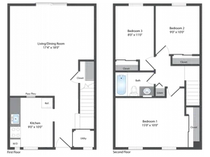 3 bed 1 Bath