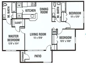 The Magnolia | 3 Bed / 2 Bath
