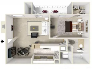 One Bedroom & One Bathroom