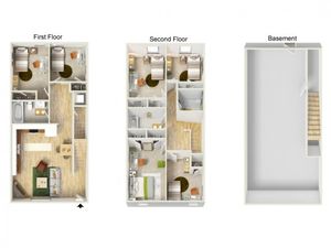 Iron Street Apartments - 6 Bdrm / 3 Bath (6 People)