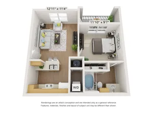 1x1 | Apartments in Houston, TX | The Henry at Liberty Hills