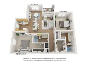 2x2 | Apartments in Houston, TX | The Henry at Liberty Hills