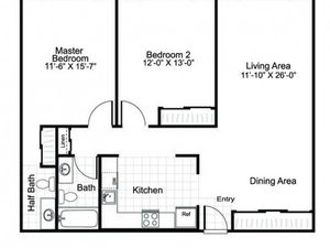 2 Bed 1.5 Bath | Apartment in Manchester, NH | Greenview Village Apartments