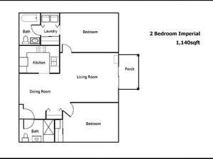 Imperial 2 Bed and 2 Bath