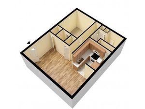 Quail Ridge 1 Bedroom Floor plan