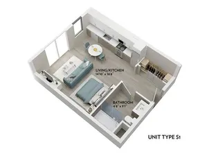 S1 - 399 Sq. Ft.