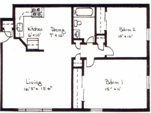 Princeton Apartments - 2-BR Traditional (FREE HEAT, HOT WATER & WIFI)