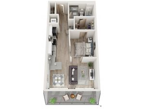 1 bedroom floorplan
