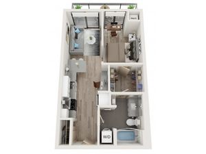 1 bedroom floorplan
