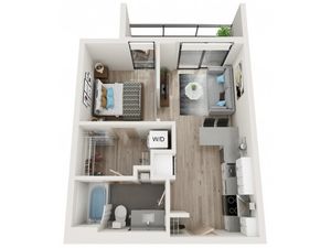 1 bedroom floorplan