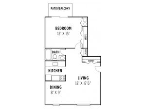 Floor Plan 2 | Apartments For Rent Womelsdorf PA | Park Court Apartments