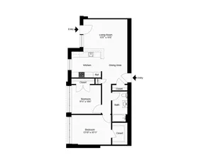 2 bedroom Private Entrance