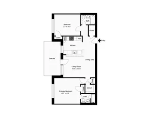 2 bed 2 bath