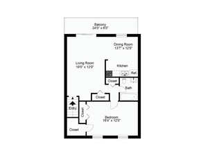 1 bedroom upper