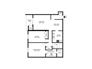 2 bed 1