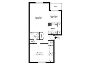 1 bed