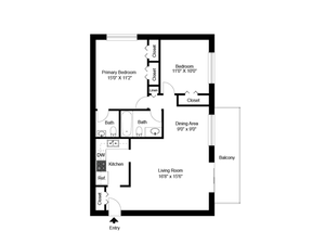 2 bed 1.5 bath