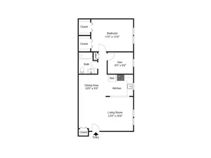 1 bed
