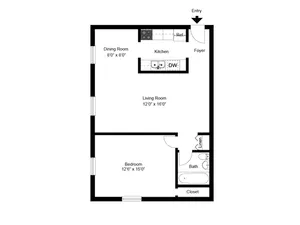1 bed