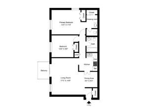 2 bed 1.5 bath