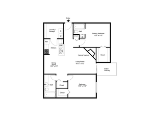 2 bed 2 bath