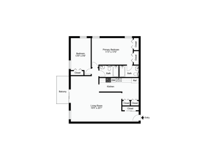 2 bed 2 bath COR