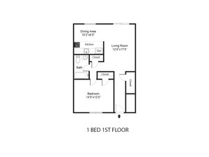 1 bed 1