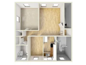 One bedroom floor plan