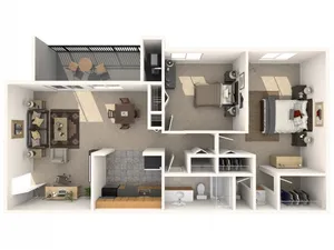 2 Bedrooms, 1.5 Baths