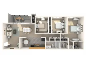 3 Bedrooms, 2 Baths