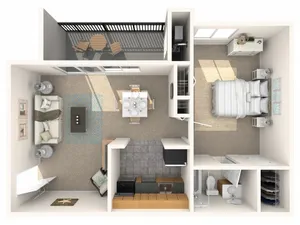 1 Bedroom, 1 Bath