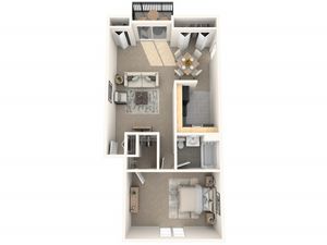 1 Bedroom, 1 Bath