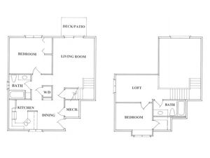 Two Bedroom Loft Apartment
