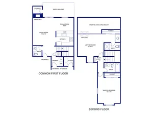 Two Bedroom and Two and Half Bath