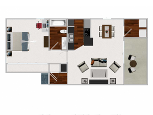 Floor Plan 4 | Apartment In Austin Texas | Cricket Hollow Apartments