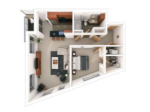1 Bed / 1 Bath - 921 SF