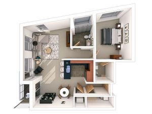 1 Bed / 1 Bath - 913 SF
