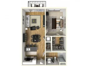 1 Bed / 1 Bath - 702 SF