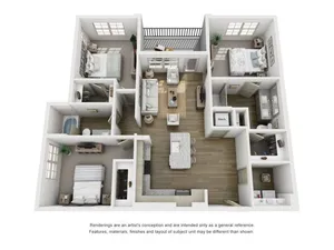 3 bedroom 2 bath floor plan
