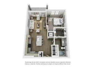 1 bedroom 1 bath floor plan