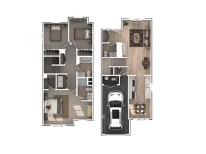 3 Bedrooms 3 baths, Townhome