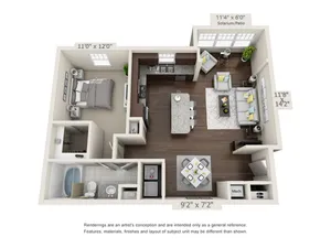 3D Floorplan Rendering