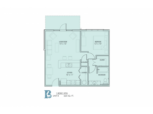 1 Bedroom Floor Plan | Luxury Apartments Baton Rouge | Bayonne at Southshore