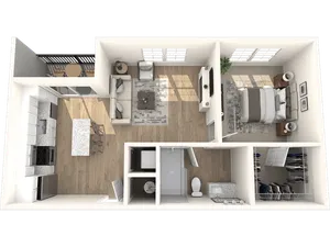 One Bedroom, One Bathroom