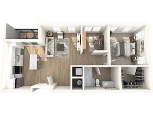 One Bedroom, One Bathroom + Den