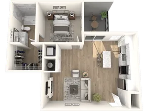 One Bedroom, One Bathroom
